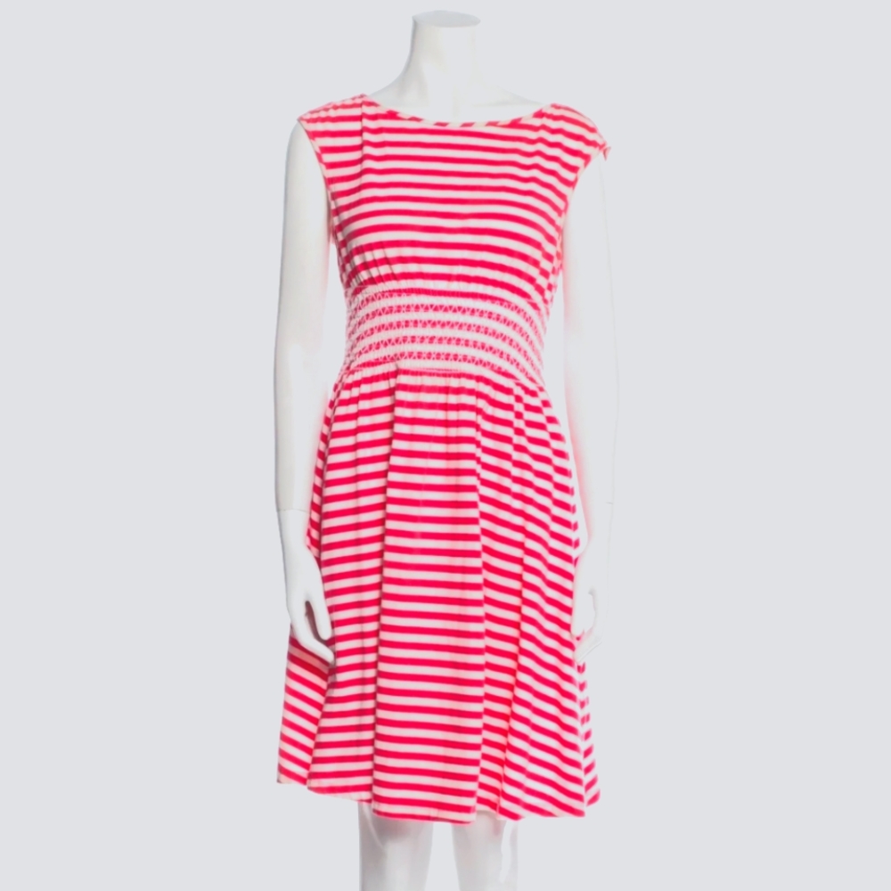 Kate Spade Pink & White Stripe Cotton Dress